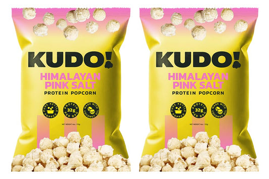 Kudo - Himalayan Pink Salt Kettle-Popped Protein Popcorn - Whole Grain, No Seed Oils, Gourmet Mushroom Kernel, Tasty Snack, Classic Flavor - 4oz