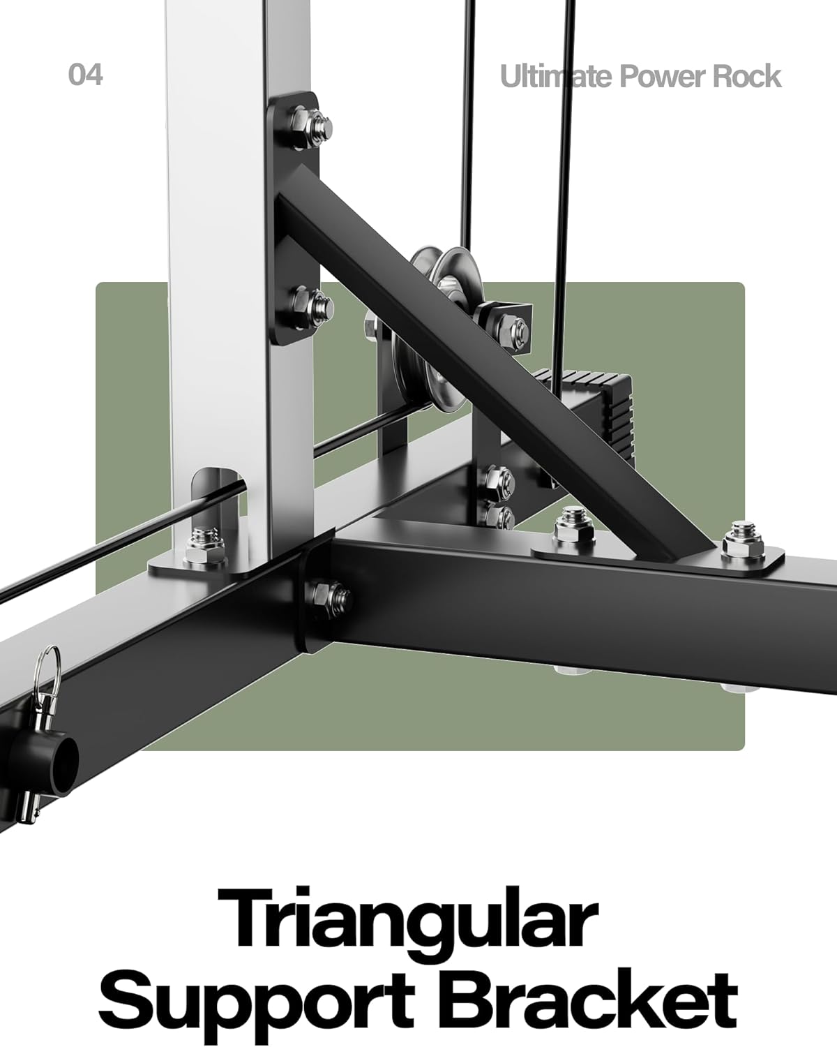 MAJOR FITNESS Drone1 Power Cage - Multi-Function Power Rack for Home Gym, Squat Rack, Cable Crossover System, for Strength Training, Heavy-Duty Steel Construction