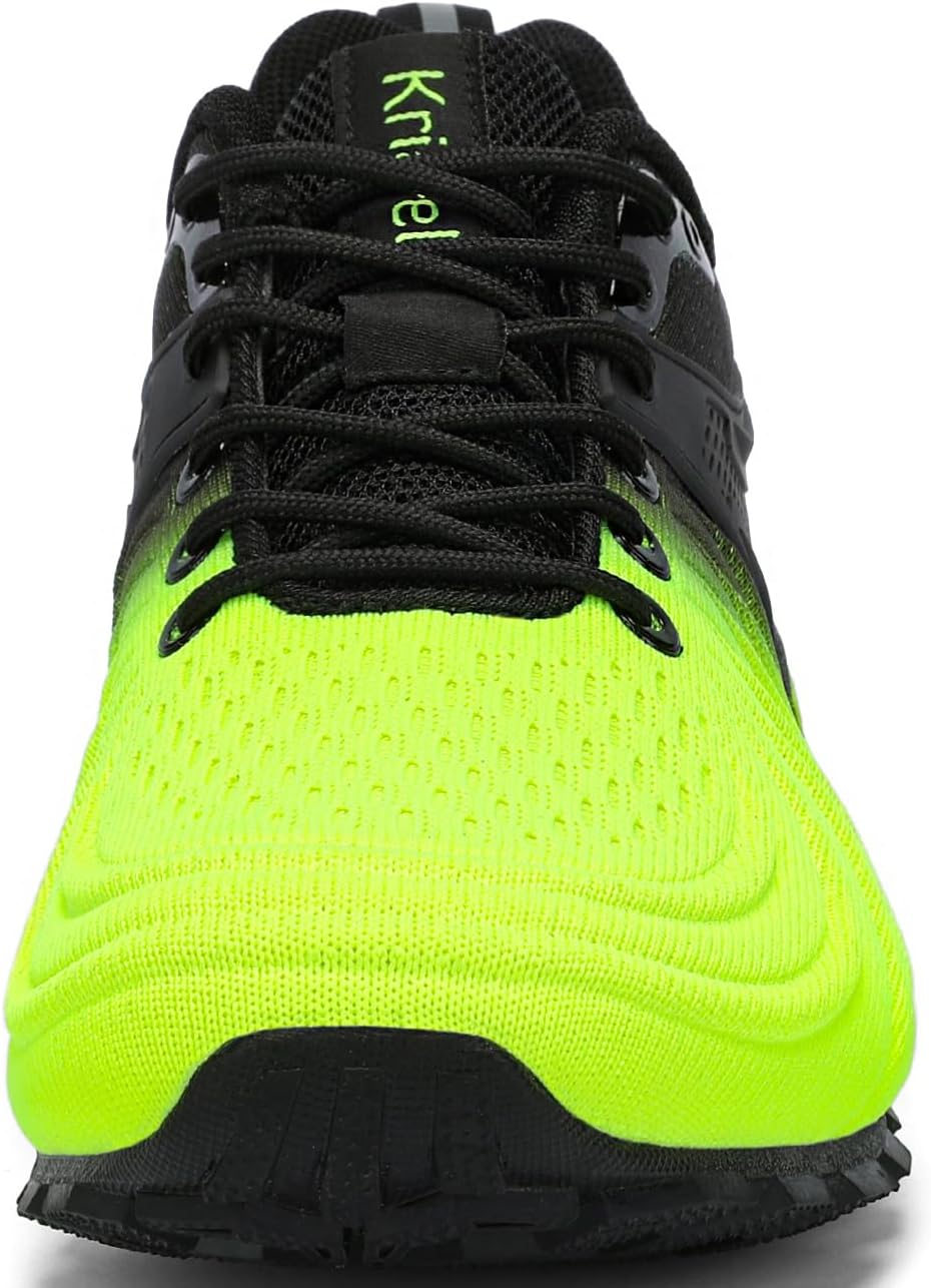 Kricely Men's Walking Shoes Breathable Lightweight Fashion Sneakers Non Slip Sport Gym Jogging Trail Running Shoes
