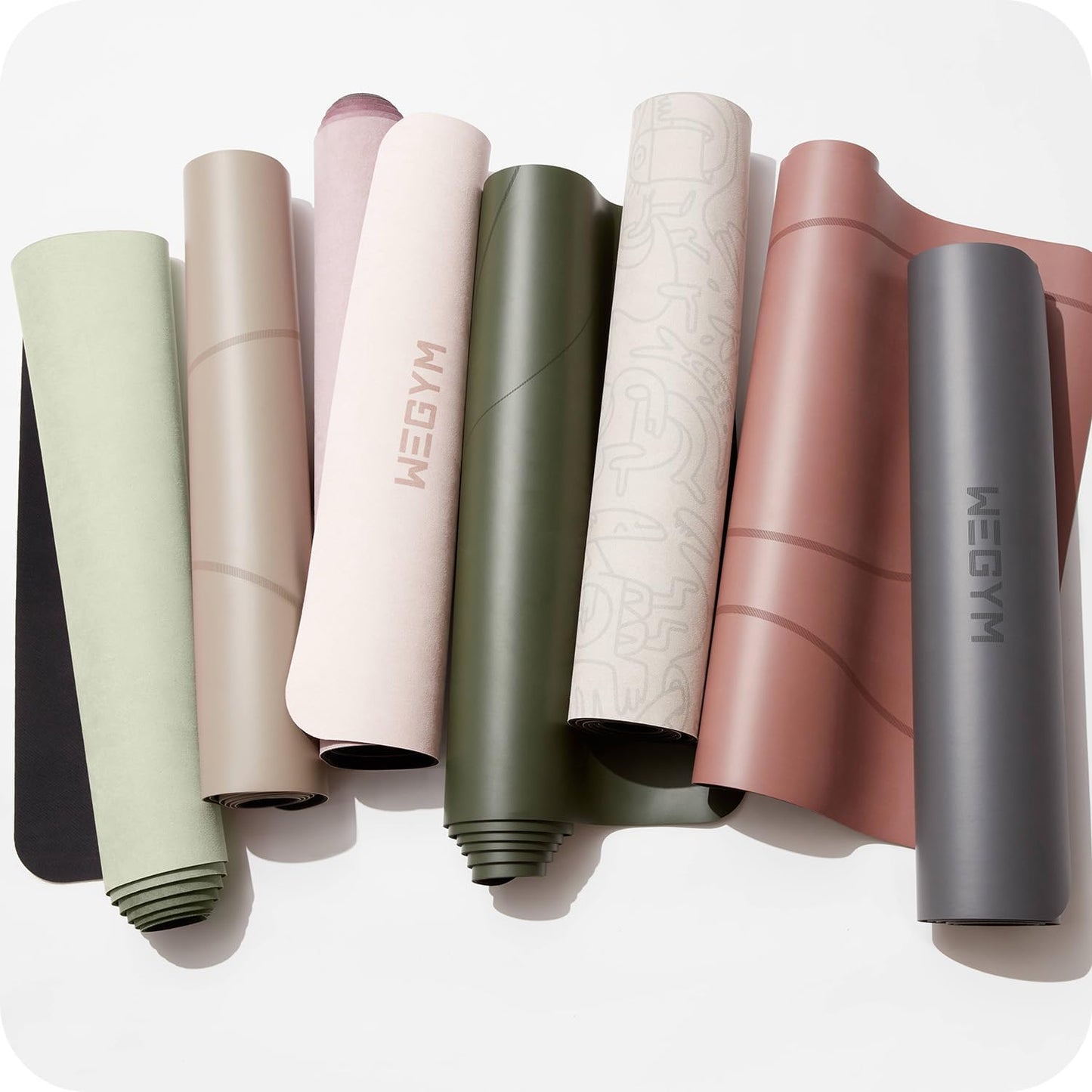 4mm Cushioned Exercise Mat for Yoga & Pilates - Anti Slip, Polyurethane with Suede Top & Carrying Strap