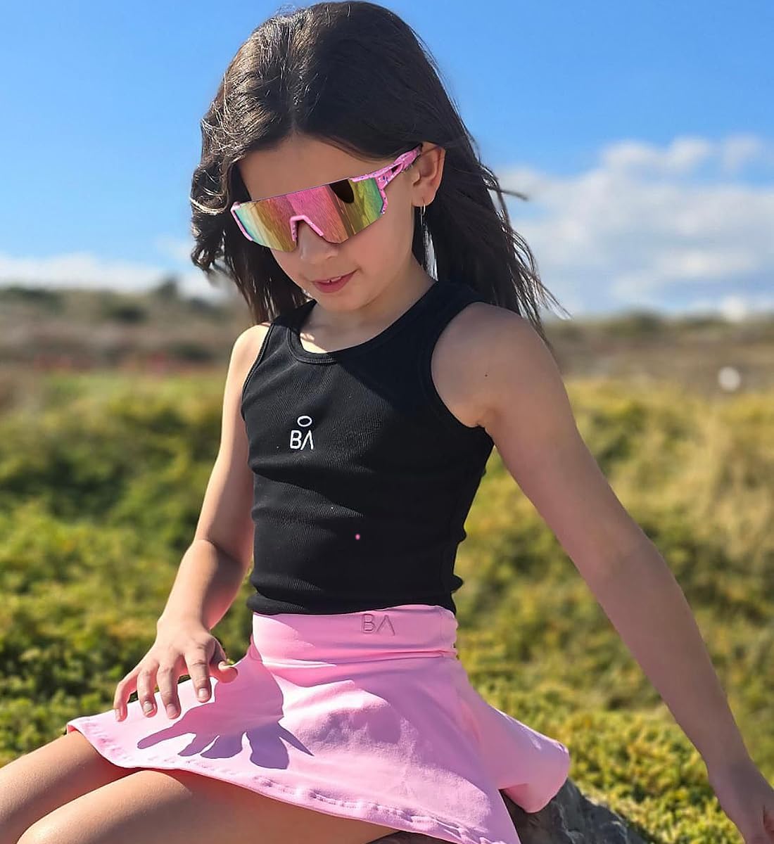 Youth Baseball Sunglasses Kids Sports Sunglasses for Boys Girls Softball Cycling Glasses UV400 Protection