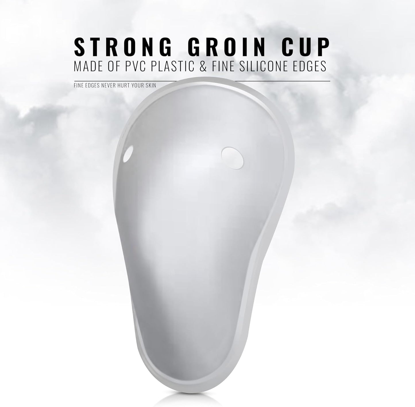 DXM SPORTS Groin Protector Cup Men, Boxing Kickboxing MMA Muay Thai Sparring Groin Guard, Ventilated Adjustable, Karate Fighting Training, Underwear Jiu Jitsu BJJ Protection