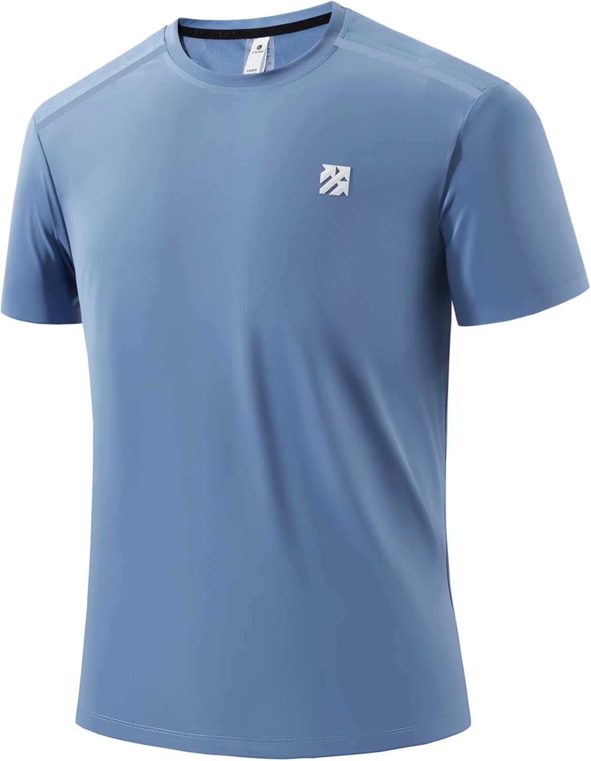 Mens Seamless Workout T-Shirts Lightweight Moisture Wicking Running Hiking Camping Tennis Pickleball Shirts for Men