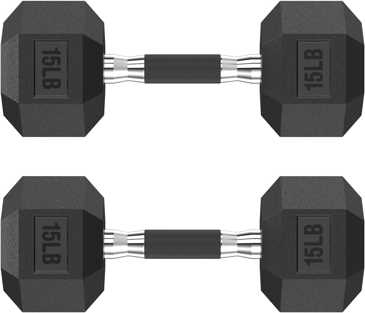 Hex Dumbbell Set 2.5-400 lb, Rubber Encased Exercise & Fitness Dumbbells, Weights Dumbbells Set of 2, Hand Weight for Strength Training