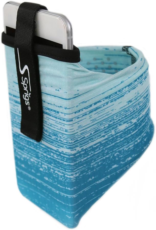 Sprigs Phone Armband Sleeve for iPhone 14, 13, 12, 11, X Galaxy Z, S22, S21, S20 Google Pixel 7, 6, 5. The Lightest & Most Comfortable Running Armband, Stretches to Fit All Phones with Case for Women & Men