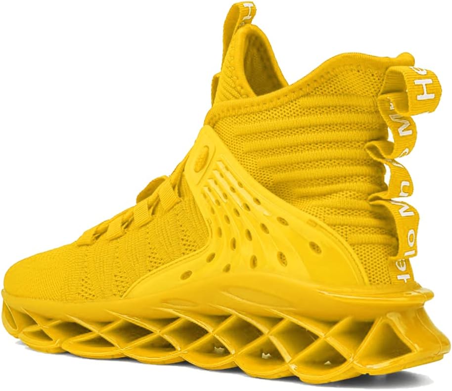 Hello MrLin Men's Running Shoes Non Slip Athletic Tennis Walking Blade Type Sneakers Hip Hop