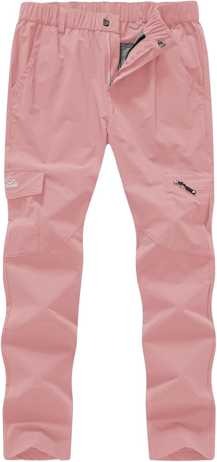 YSENTO Women's Hiking Pants Lightweight Stretch Quick Drying UPF 50 Camping Travel Work Cargo Pants 6 Pockets