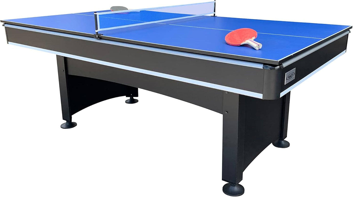 RACK Scorpius 7-Foot Multi Game Billiard/Pool with Table Tennis - The Ultimate Entertainment for Friends and Family!