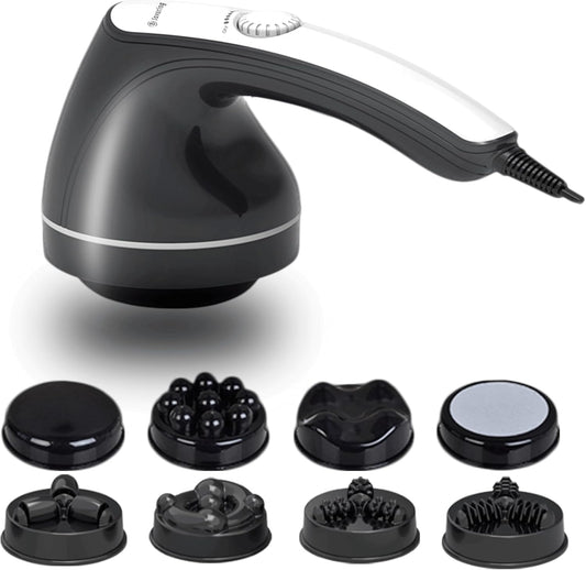 Body Sculpting Machine, Handheld Cellulite Massager, Body Shaper for Women,Lymphatic Drainage Massage for Stomach Belly Thighs Arm Butts with 8 Massage Heads Attachment 2 Mesh Covers