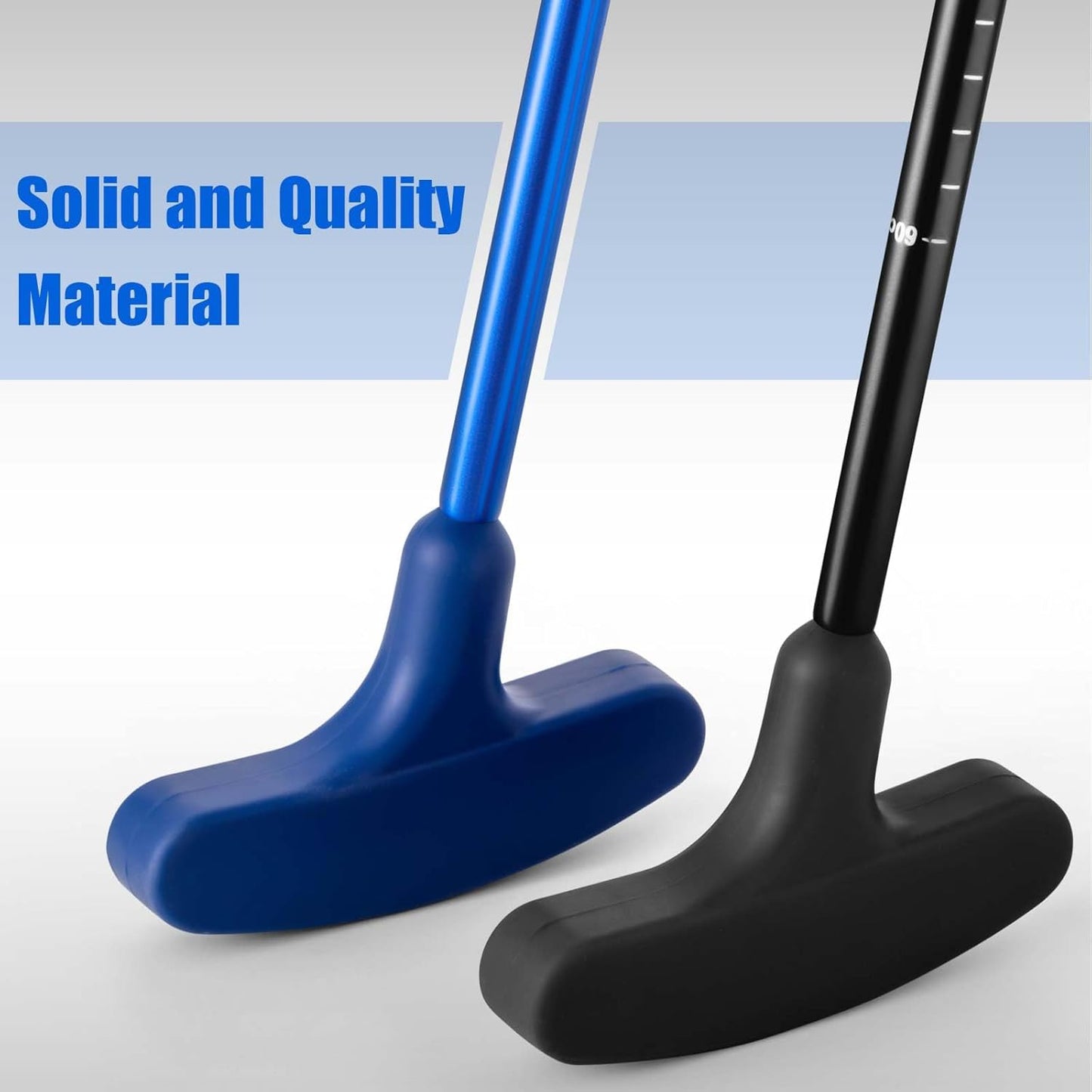 Lenwen 2 Pcs Golf Putter for Men Women Adjustable Length Two Way Putter Right or Left Handed Golfers Mini Golf Club with Practice Balls for Adults