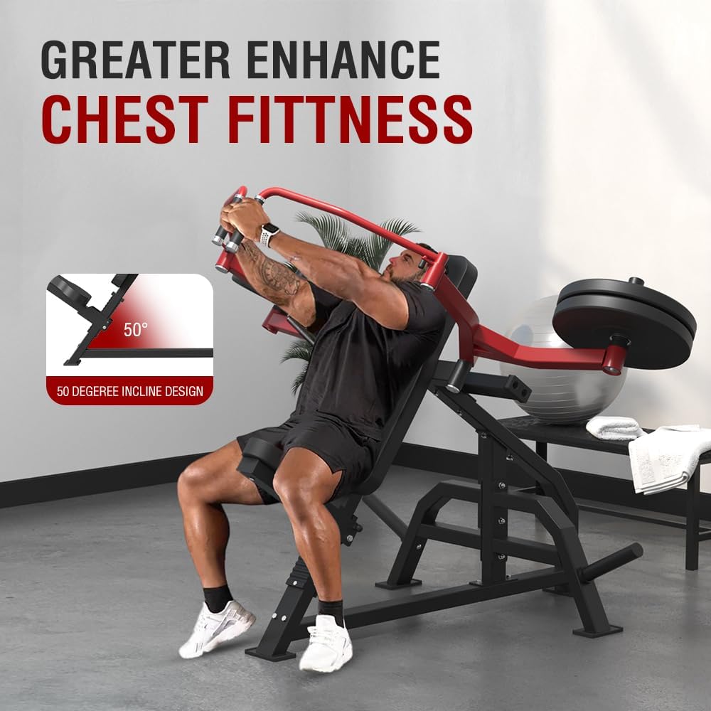 Chest Press Machine,Incline Chest Fly Machine,Deck Fly Machine,Upper Body Strength Training Equipment for Home Gym