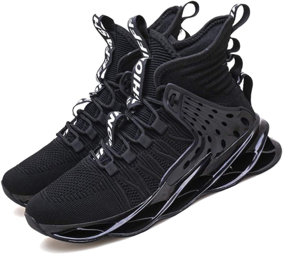 Hello MrLin Men's Running Shoes Non Slip Athletic Tennis Walking Blade Type Sneakers Hip Hop