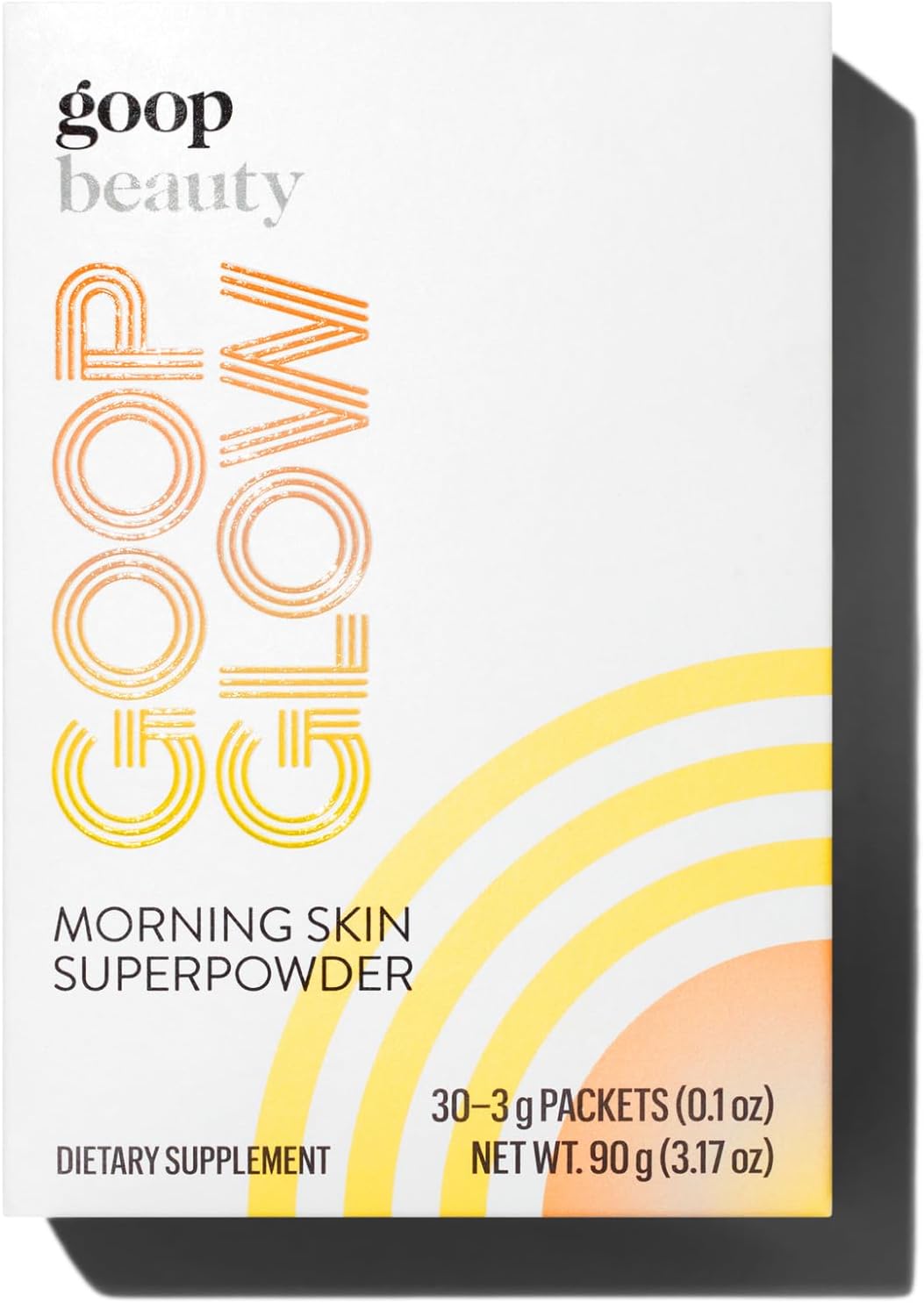goop Beauty Morning Skin Drink Mix | Beverage Powder to Protect Against Signs of Aging | Vitamin C & E | Lemon Verbena & Orange Flavor | Non-GMO, Gluten-Free, & Vegan | 30 Pack