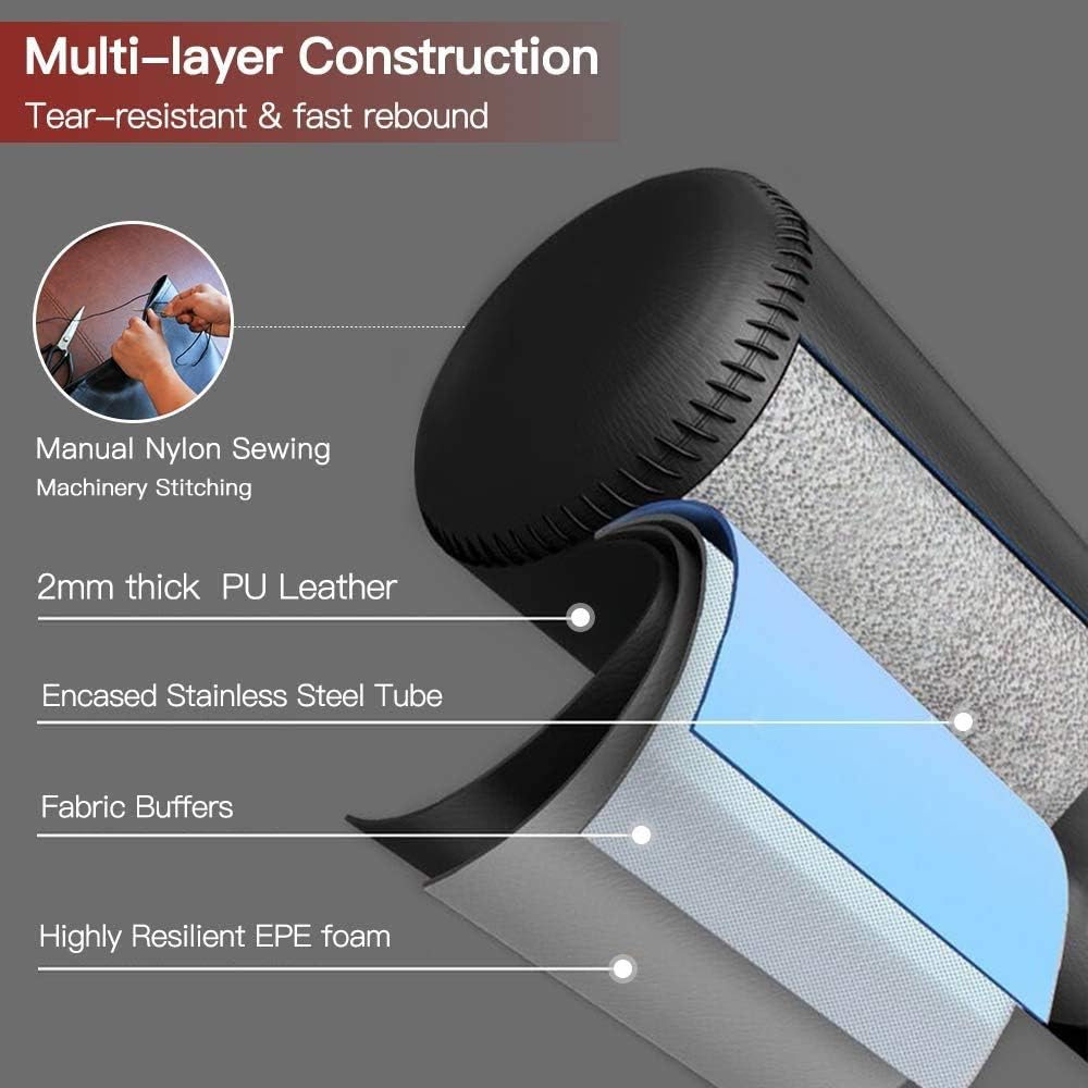 Dripex Freestanding Punching Bag, Heavy Boxing Bag with Stand for Adult Youth - Men Standing Boxing Punch Bag for Home Gym Workout