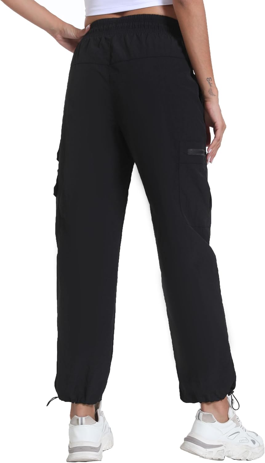 Women's Hiking Pants with Pockets - Travel Lounge Outdoor Quick Drying Lightweight Water Resistant Joggers