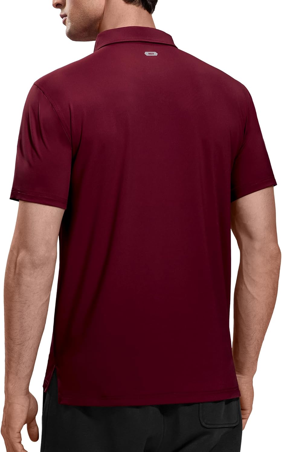MIER Polo Shirts for Men Short Sleeve Dry Fit Performance Golf Tennis Active Collared Shirts, UPF 50+ Sun Protection