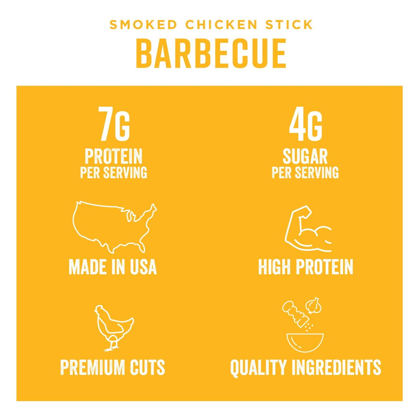 Chef's Cut Real Snack Chicken Barbecue Sticks, 1 Ounce (16 Count)