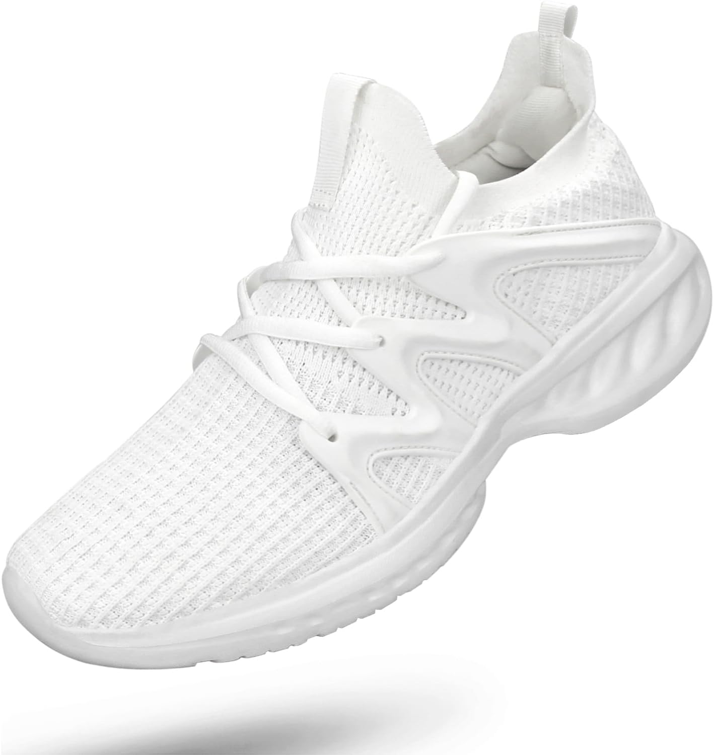 Pujcs Men's Slip on Walking Shoes Lightweight Breathable Non Slip Running Shoes Athletic Gym Tennis Shoes Sneakers for Men