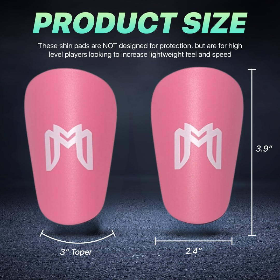 MiniGuards - Mini Shin Guards for Soccer Players - Tiny Shin Pads for Men, Women, Teens - Miniature Shin Guards 3.9 x 2.4 inch - Perfect for High Level Soccer Athletes