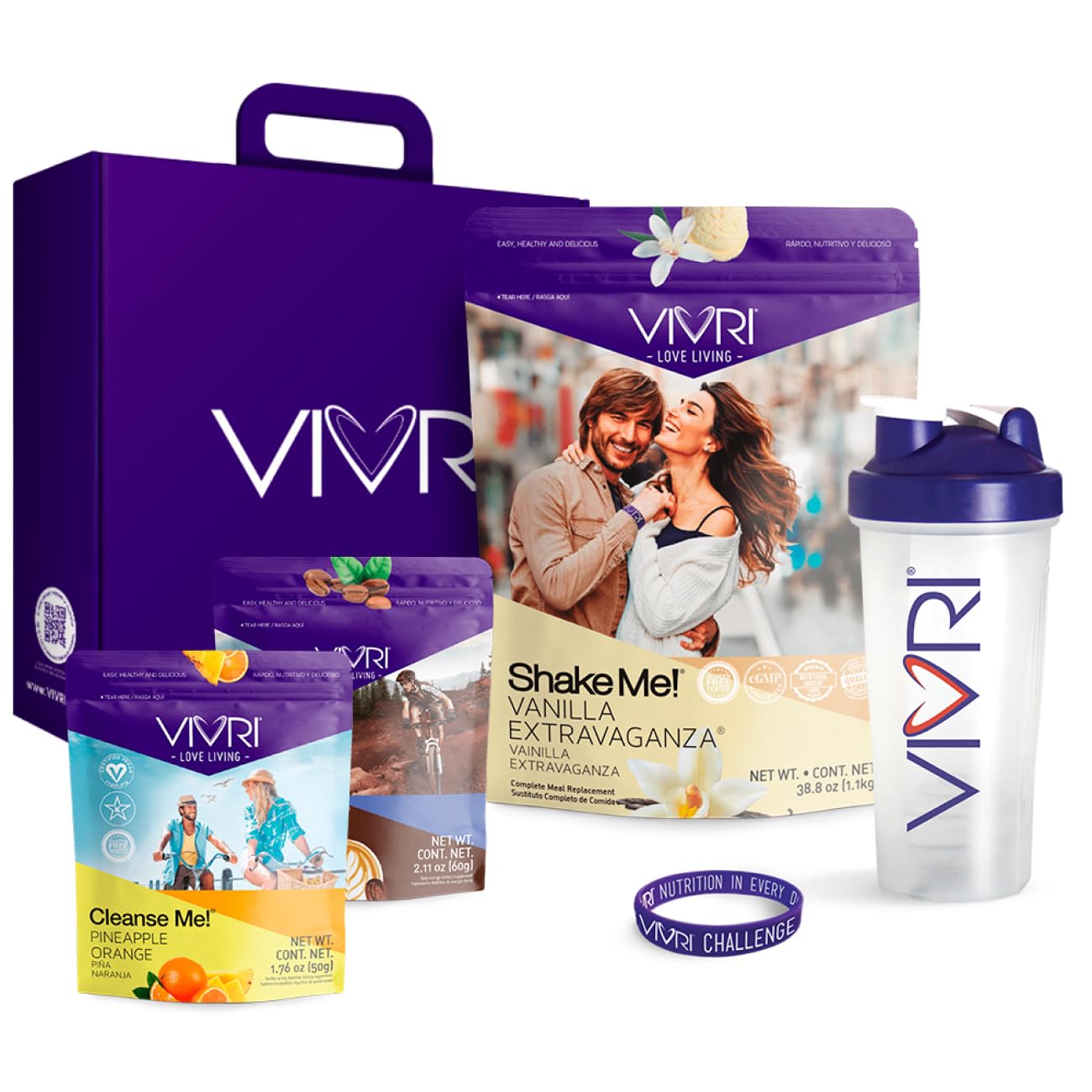 VIVRI 10-Day Challenge | Vanilla | Complete Nutrition System for Weight Loss, Full-Body Health & Energy | 20 Meals with Premium Triple Protein, Coffee Alternative & Gut Cleanse | With Shaker