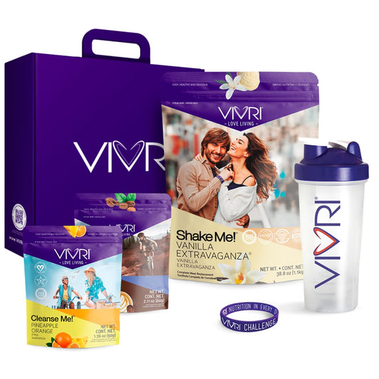 VIVRI 10-Day Challenge | Vanilla | Complete Nutrition System for Weight Loss, Full-Body Health & Energy | 20 Meals with Premium Triple Protein, Coffee Alternative & Gut Cleanse | With Shaker