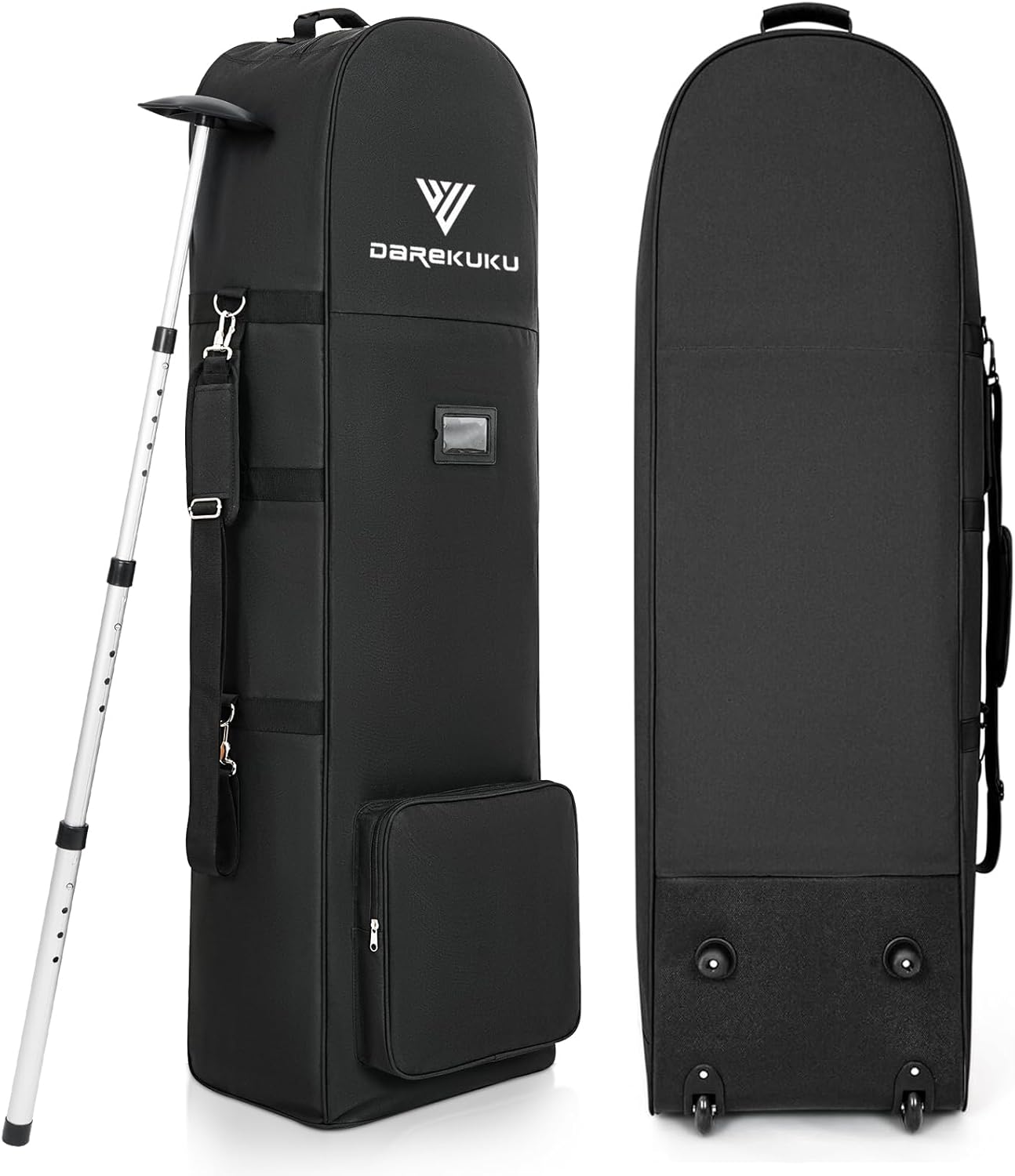 Golf Travel Bags for Airlines with Adjustable Support Rod and Detachable Shoulder Straps, Soft Foldable Golf Club Travel Covers, 900D Heavy Duty Oxford