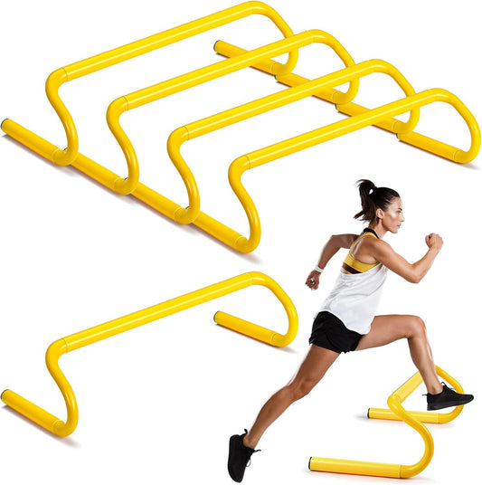 5 Pcs Speed Agility Training Hurdles Detachable Durable Equipment Plyometric and All Purpose Speed Training Hurdle Equipment for Athletes Soccer Basketball