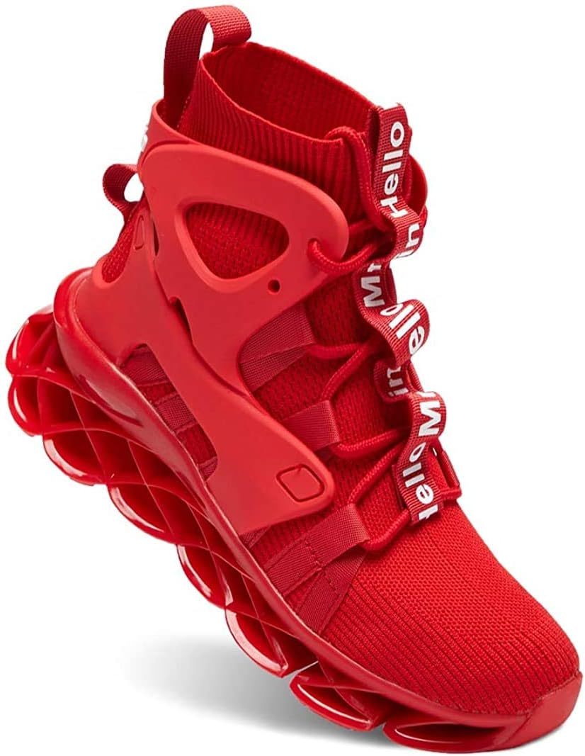 Hello MrLin Men's Running Shoes Non Slip Athletic Tennis Walking Blade Type Sneakers Hip Hop