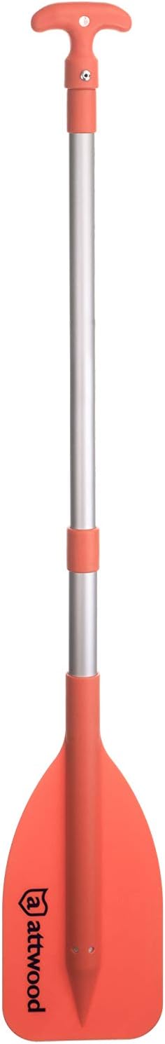 Attwood Emergency Telescoping Paddle for Boating, Orange