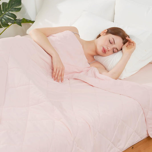 Cozy Bliss Cooling Throw Blanket for Hot Sleepers, Q-Max 0.4 Cooling Comfort 50x70, Cold Blankets for Night Sweats Sleeping, Ultra-Cool Lightweight Breathable Summer Blanket for Bed Travel