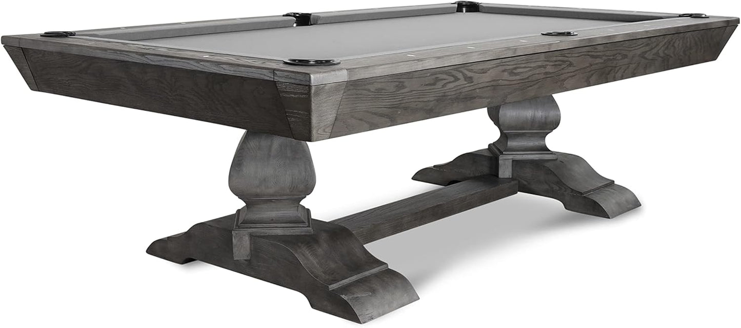 Nixon Billiards - Birdy Slate Billiard Pool Table- Grayson Grey - 7ft and 8ft - Whiteglove