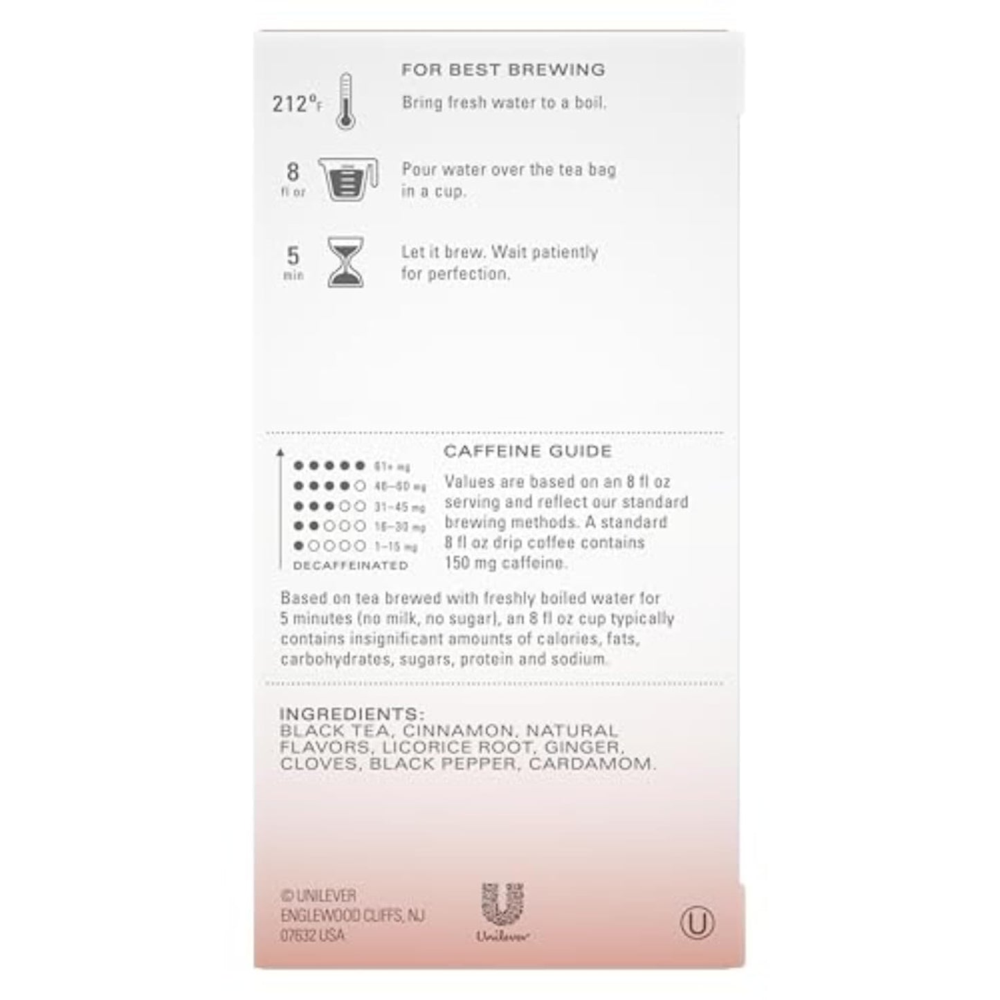 TAZO Pumpkin Spice Chai Tea Bags, Black Tea, Holiday Gift For Tea Lovers, 20ct (6pk)