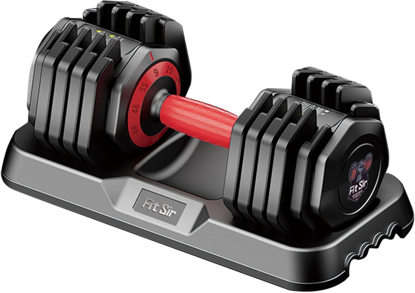 Adjustable Dumbbell Set 25/55/90LBS,10 in 1 Free Weights Dumbbell with Anti-Slip Texture Handle,1 Sec Speed Adjustment Men/Women Gym and Home Strength Training Equipment.