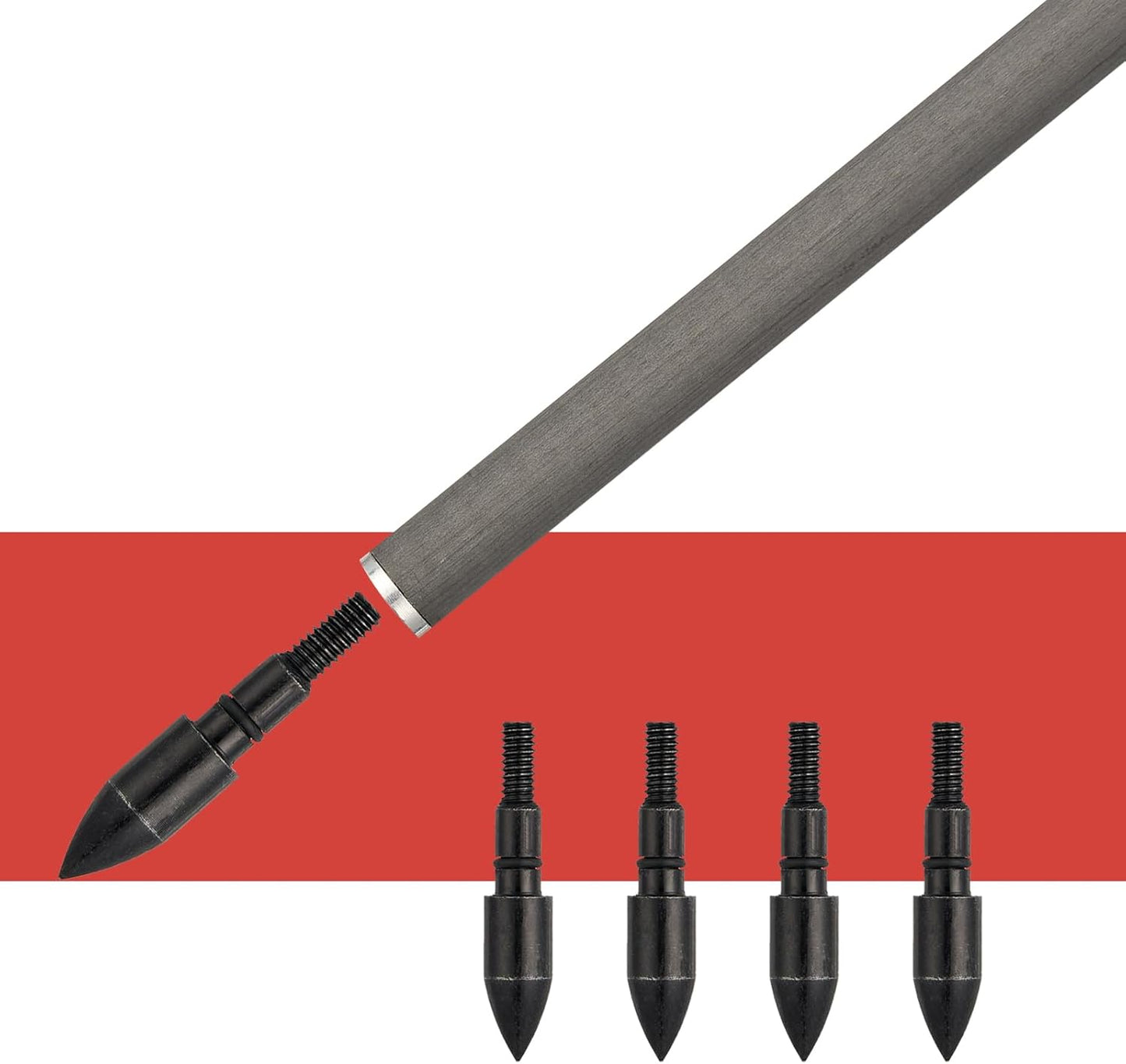 Crossbow Bolts 15 Inch Archery Carbon Crossbow Arrows with Moon Nocks Hunting Archery Arrows（12pcs