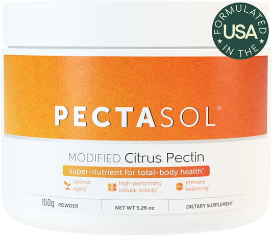PectaSol Modified Citrus Pectin – 150g Powder – Total-Body Health Supplement to Support The Heart, Immune System, Inflammation Response & Healthy Aging + Maintain Healthy Galectin-3 Levels