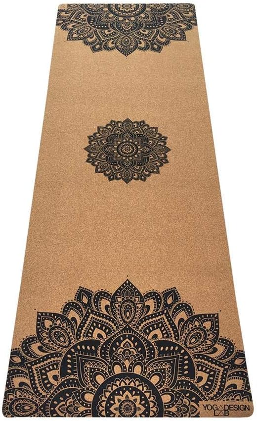 YOGA DESIGN LAB | The Cork Yoga Mat | Eco Luxury | Ideal for Hot Yoga, Power, Bikram, Ashtanga, Sweaty Workouts | Studio Quality | Includes Carrying Strap!
