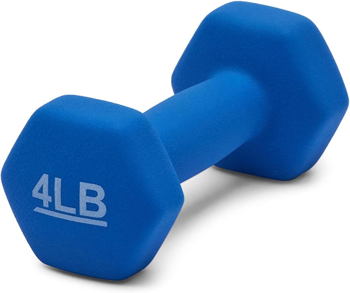 Amazon Basics Neoprene Dumbbell Hand Weights for Exercise and Muscle Toning