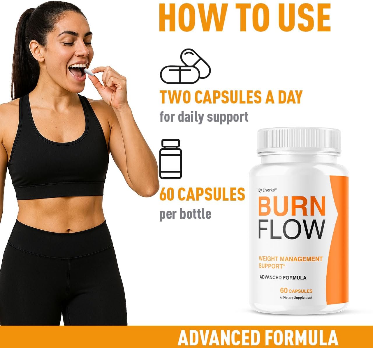 (2 Pack) BurnFlow Capsules - Official BurnFlow Advanced Premium Formula, All Natural BurnFlow Support Capsules for Overall Health & Wellness, BurnFlow Pills Reviews, 120 Capsules for 2 Months
