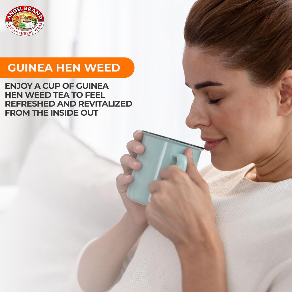 Angel Brand guinea hen weed root tea 25 Tea Bags – blend of Guinea Hen Weed, Lemon Grass, Ginger, & Orange Peel - Enjoy anamu plant tea with Balanced Flavor, Rich Nutrients & Health Benefits