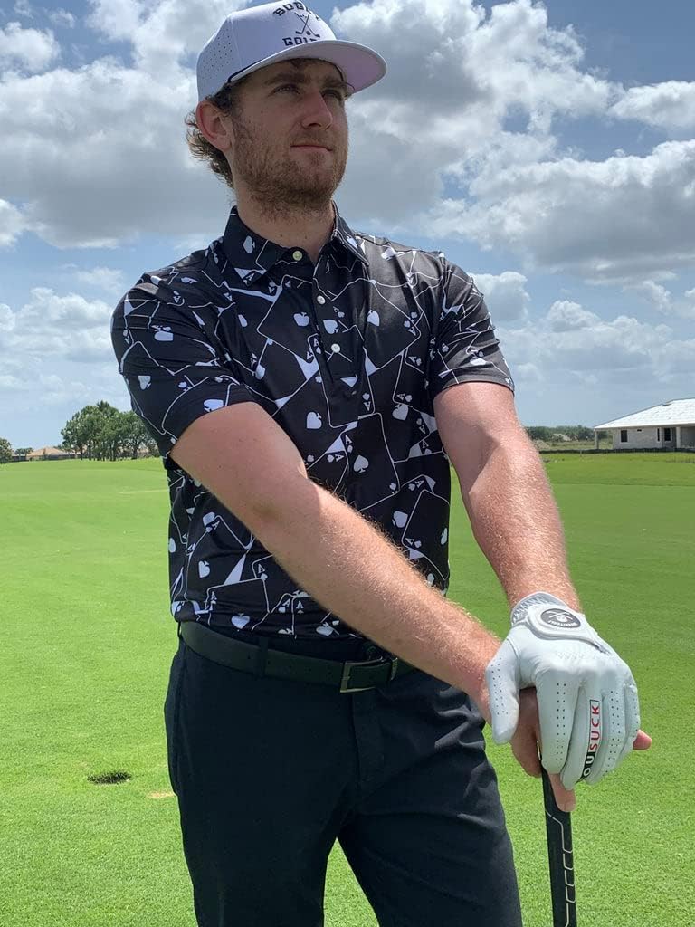 SHANKITGOLF - You Suck Golf Glove - Breathable, Lasting Grip - Made with Soft Cabretta Leather for Men & Women - Funny, for Golfers