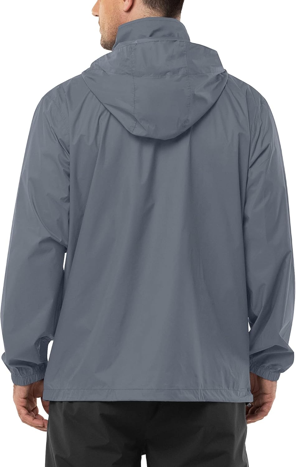 Outdoor Ventures Men's Rain Jacket Waterproof Lightweight Packable Rain Shell Raincoat with Hood for Golf Hiking Travel