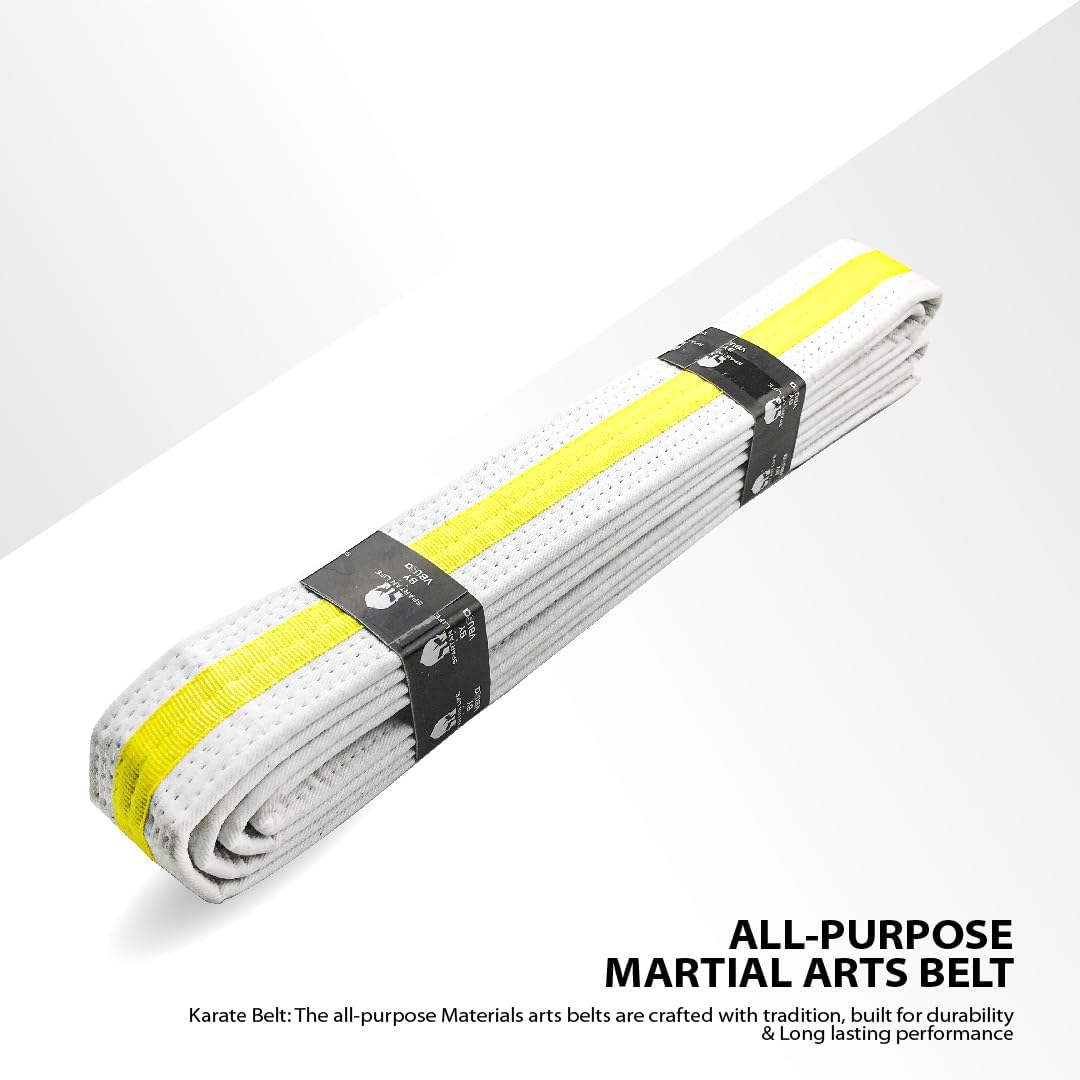 Karate Belt, All-Purpose Martial Arts Belt, Judo, Taekwondo Belt, Durable MMA Color Rank TKD Belt Size 0-6.