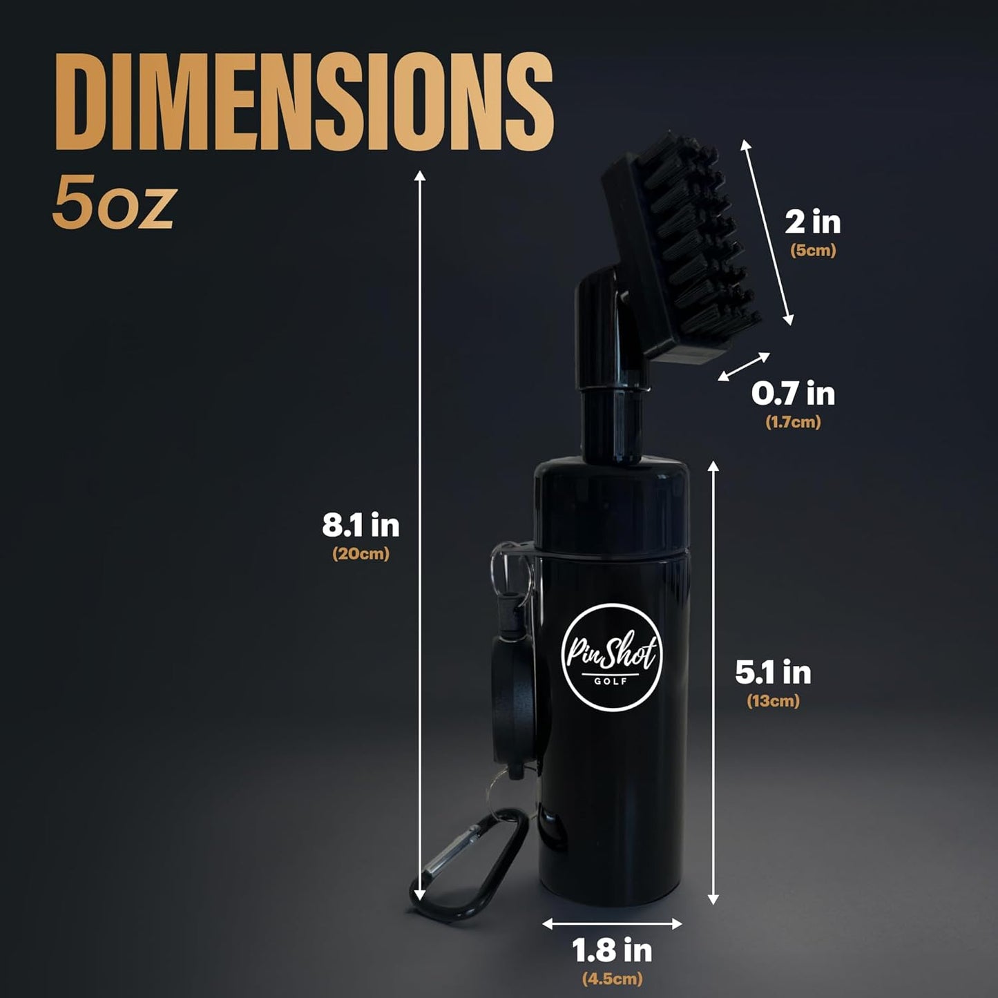 PINSHOTGolf Cleaning Brush, Golf Brush, Golf Club Cleaner, Professional Golf Club Cleaning Brush Golf Accessories