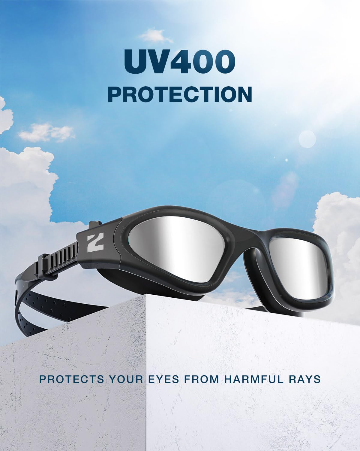 ZIONOR Swim Goggles, G1 SE Swimming Goggles Anti-fog for Adult Men Women