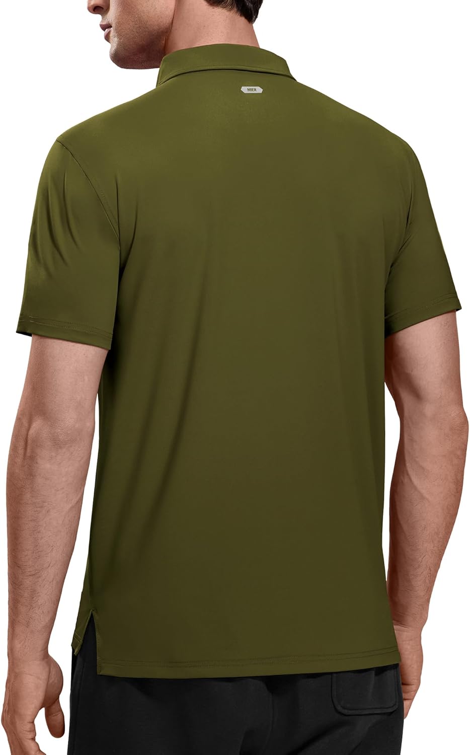 MIER Polo Shirts for Men Short Sleeve Dry Fit Performance Golf Tennis Active Collared Shirts, UPF 50+ Sun Protection