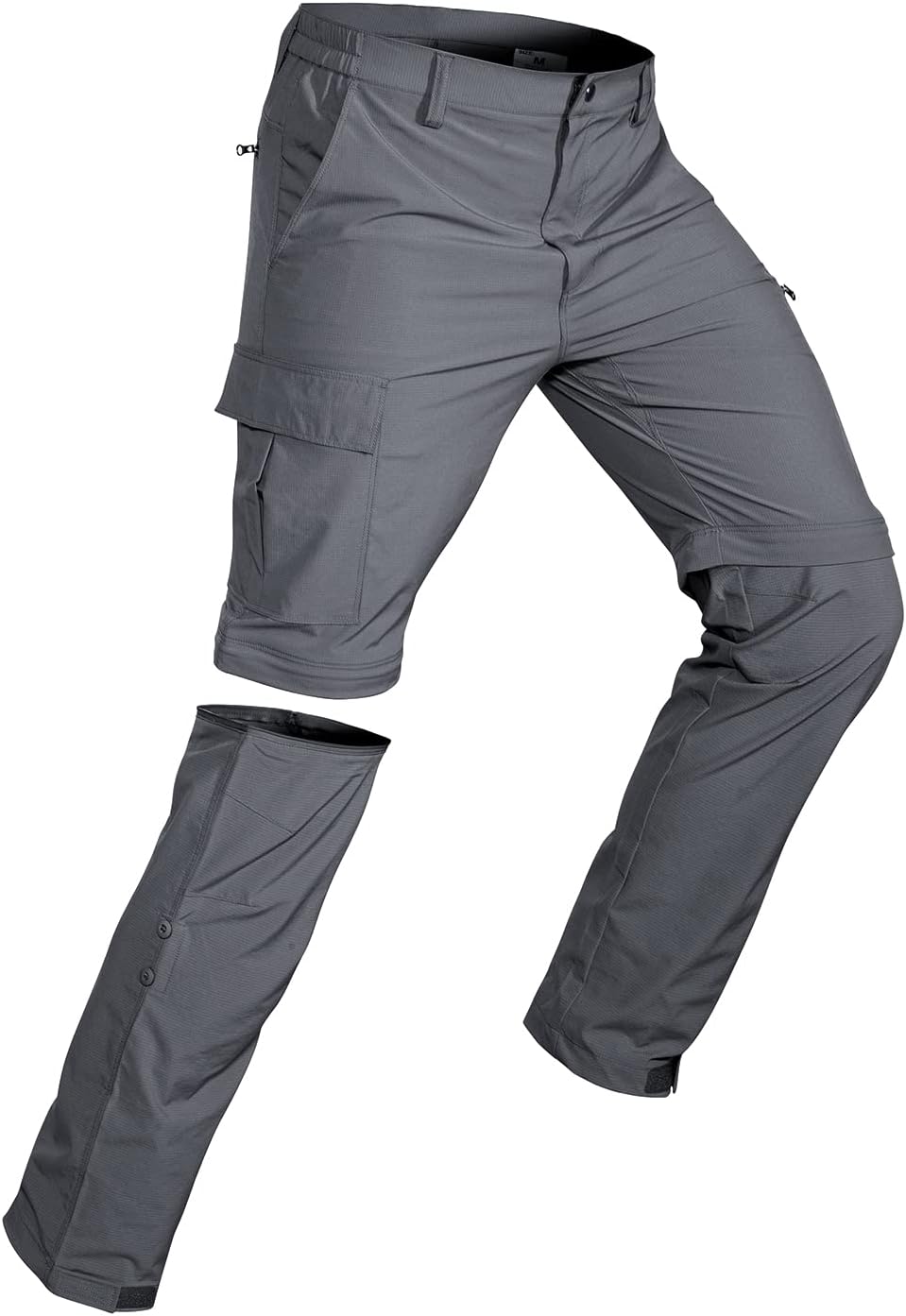 Wespornow Men's-Convertible-Hiking-Pants Quick Dry Lightweight Zip Off Breathable Cargo Pants for Outdoor, Fishing, Safari