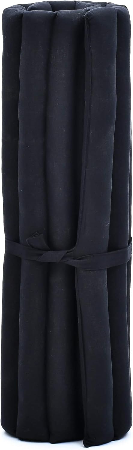 Leewadee Zabuton Seating Cushion – Square Floor Seat for Meditation Exercises, Light Yoga Mat Filled with Kapok