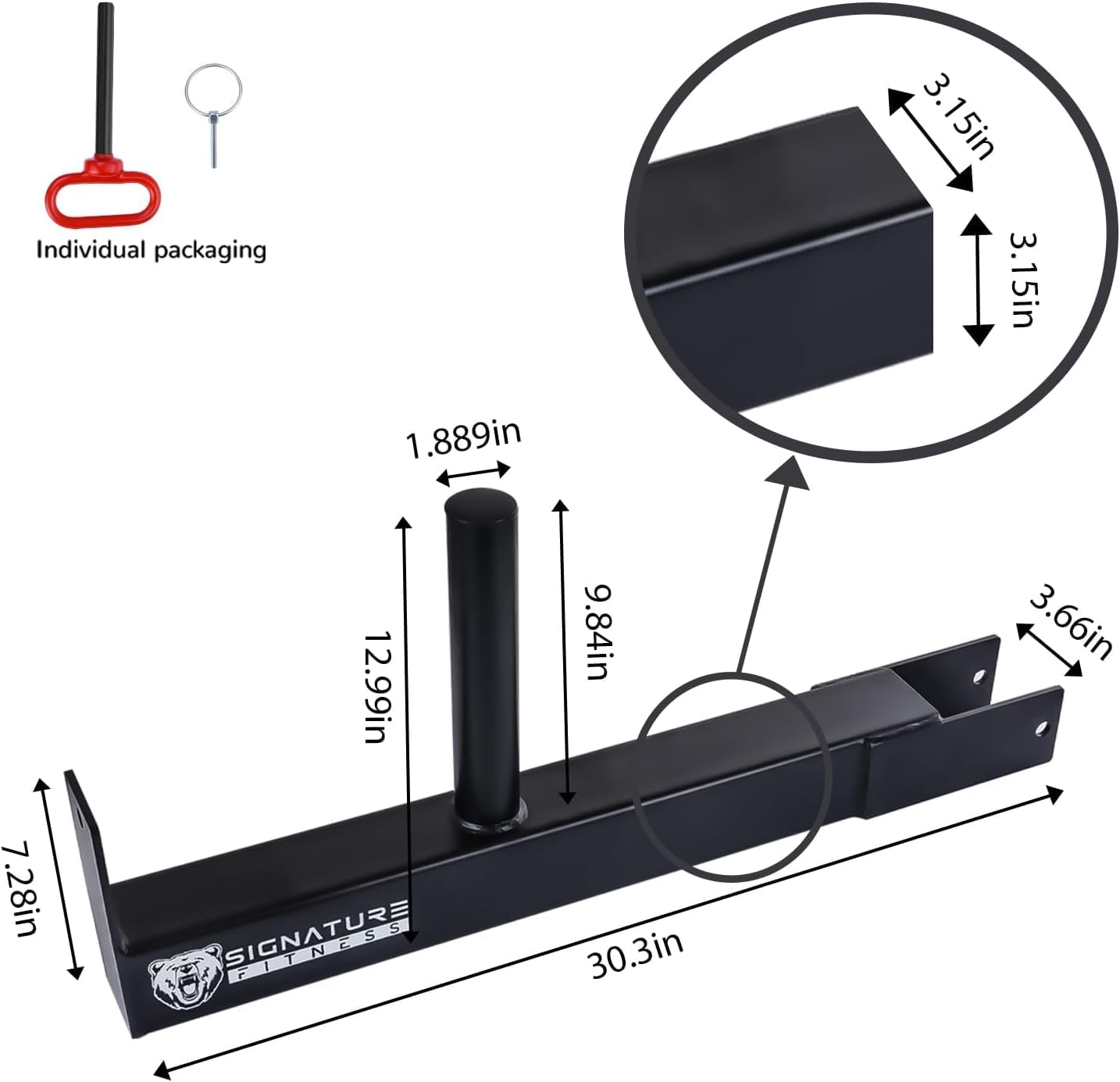 Upgraded Adjustable Jammer Arms, Lever Arms, Monolift Attachments Rated 600 LB Per Arm, Fits Racks at All Post Sizes and Hole Sizes, Pair