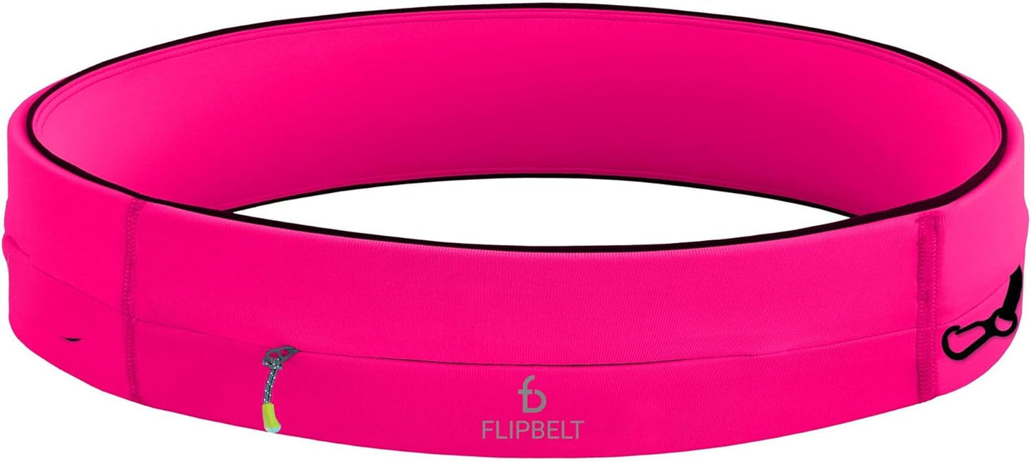 FlipBelt Zipper Running Belt, Waist Pack for Fitness and Running, US Company