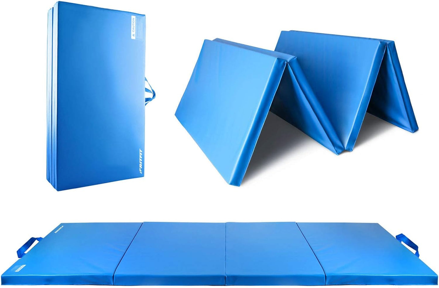 RitFit Upgraded Folding Exercise Mat, 2 Inch Thick Gymnastics Mat 3’x6’,4’x8’,4x10’,2'x8' with Carrying Handles for Yoga, MMA, Stretching, Core Workouts and Home Gym Protective Flooring